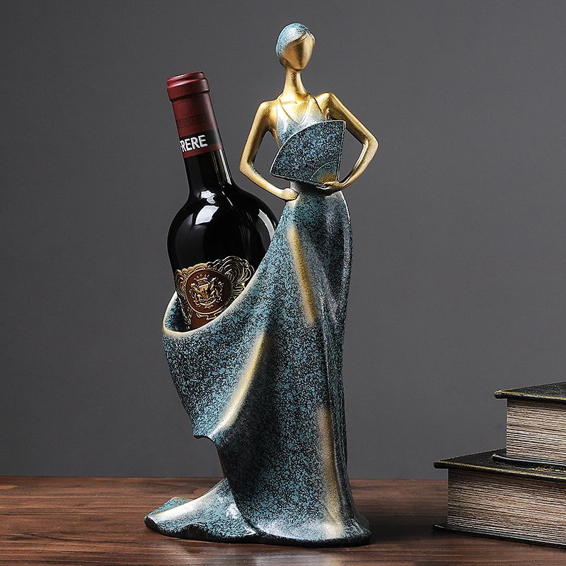 Handcrafted Decorative Wine Rack – Chinese Style Home Ornament for Living Room, Bedroom, Tabletop, Cabinet or Balcony Display